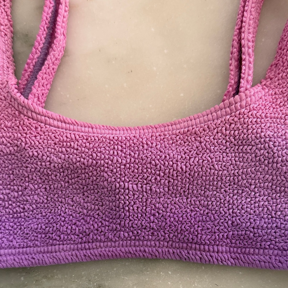 Women’s Hunza G Ombre Pink Purple bikini top - Picture 4 of 4